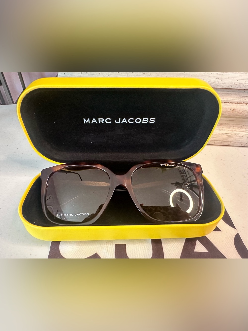 Marc Jacobs Tortoiseshell Sunglasses with Brown Lenses - Picture 7 of 7